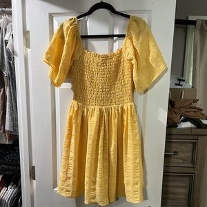 NWT yellow boutique dress